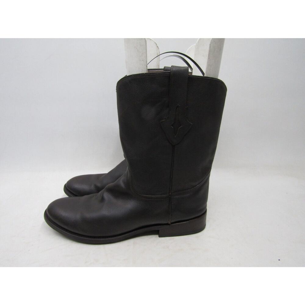 Resistol Ranch Mens Size 12 EE Brown Leather Roper Cowboy Western Boots